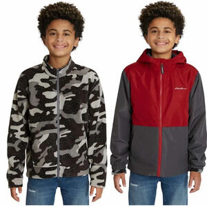 Eddie Bauer Youth 3-in-1 Red and Gray Jacket X-Small 5/6